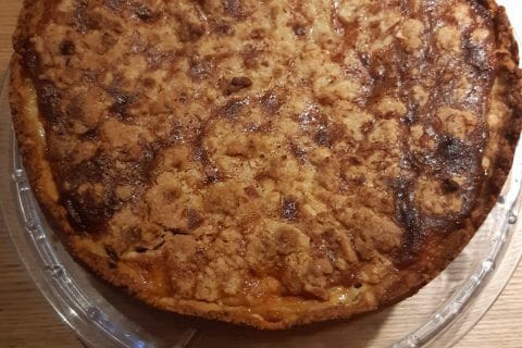 Cliquez pour zoomer ! Tarte aux pommes façon crumble Thermomix par Aurore Degand