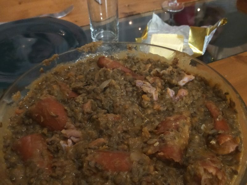 Cliquez pour zoomer ! Lentilles et ses saucisses Thermomix par laura_588