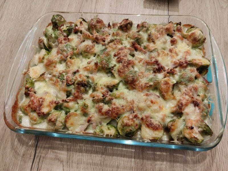 Cliquez pour zoomer ! Gratin de choux de Bruxelles au comté Thermomix par maudt25