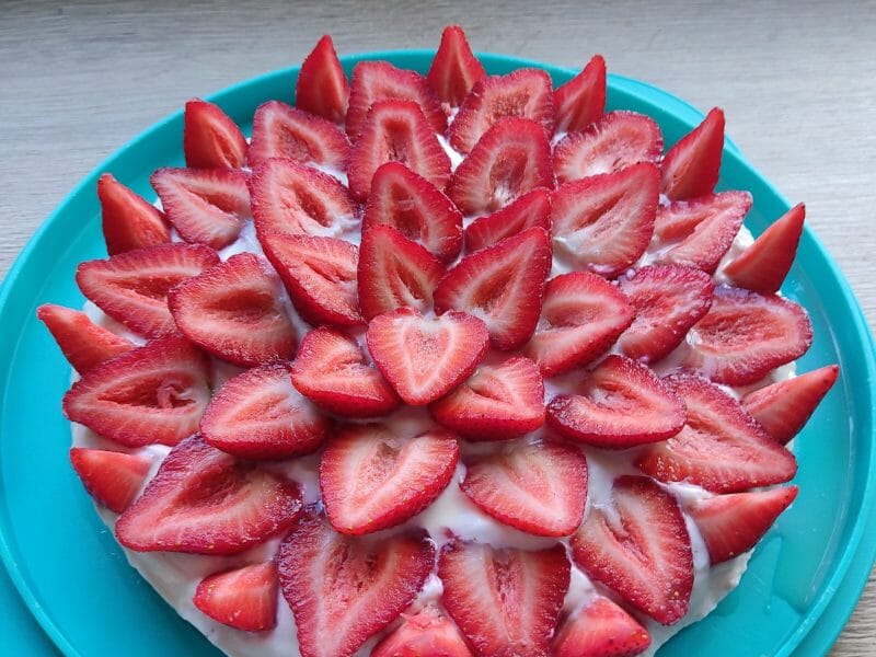 Cliquez pour zoomer ! Tarte aux fraises sans cuisson Thermomix par maudt25