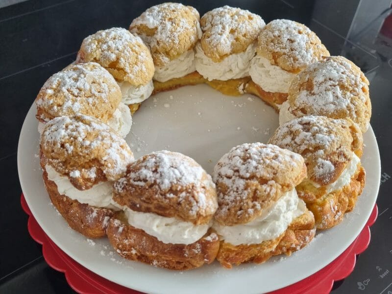 Cliquez pour zoomer ! Choux craquelin fraises chantilly Thermomix par nina85