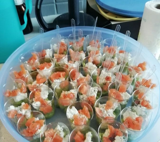 Cliquez pour zoomer ! Verrines saumon avocat Thermomix par delphine88