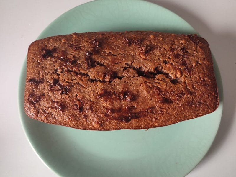 Cliquez pour zoomer ! Cake au chocolat et à la banane Thermomix par marjoriel