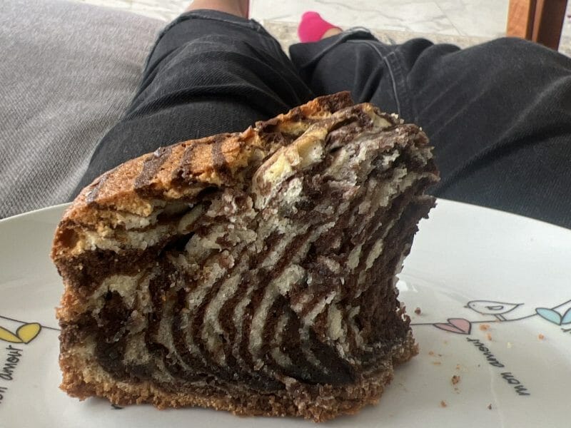 Cliquez pour zoomer ! Gâteau zébré Thermomix par zinebbakka