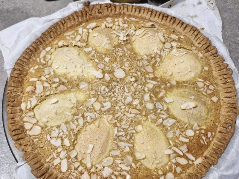 Cliquez pour zoomer ! Tarte aux poires sur lit de chocolat Thermomix par Oalbane