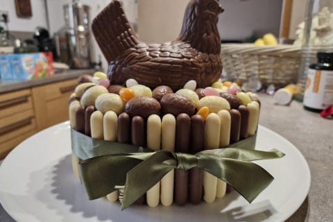 Cliquez pour zoomer ! Gâteau lapin de Pâques Thermomix par Oalbane