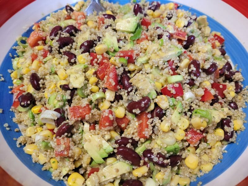 Cliquez pour zoomer ! Salade de quinoa mexicaine Thermomix par Oalbane