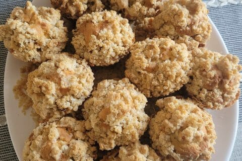Cliquez pour zoomer ! Muffins aux pommes façon crumble Thermomix par Oalbane
