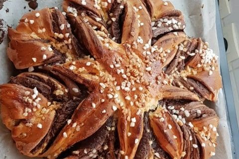 Cliquez pour zoomer ! Brioche étoilée au Nutella Thermomix par calipso2005