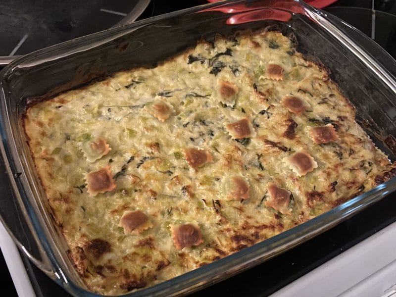 Cliquez pour zoomer ! Gratin de ravioles aux poireaux Thermomix par clarouu