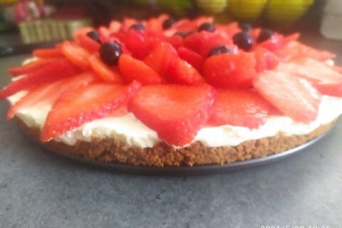 Cliquez pour zoomer ! Tarte aux fraises sans cuisson Thermomix par virginie_541