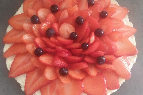 Cliquez pour zoomer ! Tarte aux fraises sans cuisson Thermomix par virginie_541