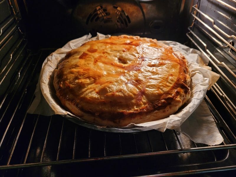 Cliquez pour zoomer ! Tourte aux poireaux et au saumon fumé Thermomix par aurore_266