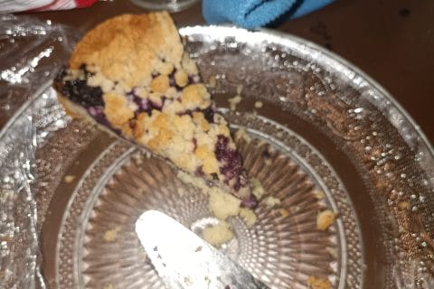 Cliquez pour zoomer ! Tarte aux myrtilles façon crumble Thermomix par ClarIce