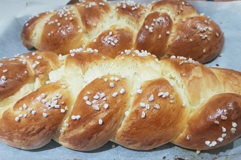 Cliquez pour zoomer ! Brioche tressée à la mie filante Thermomix par angelique_309