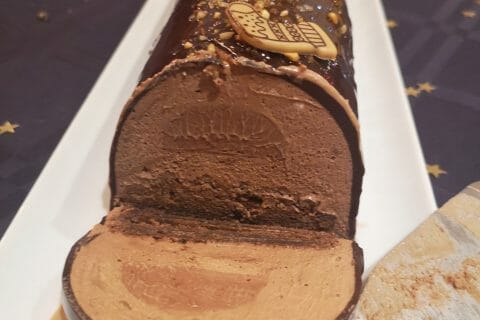 Cliquez pour zoomer ! Bûche mousse au chocolat Thermomix par Lolie63