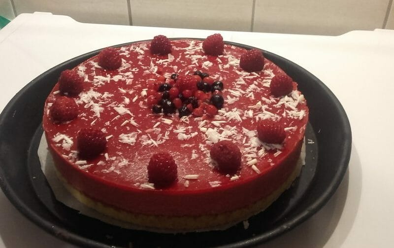 Cliquez pour zoomer ! Bavarois aux framboises Thermomix par mariew