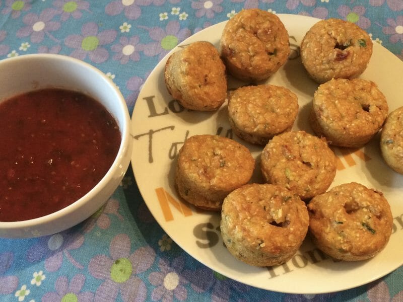 Cliquez pour zoomer ! Bouchées courgettes mozzarella Thermomix par LUCIFERINE