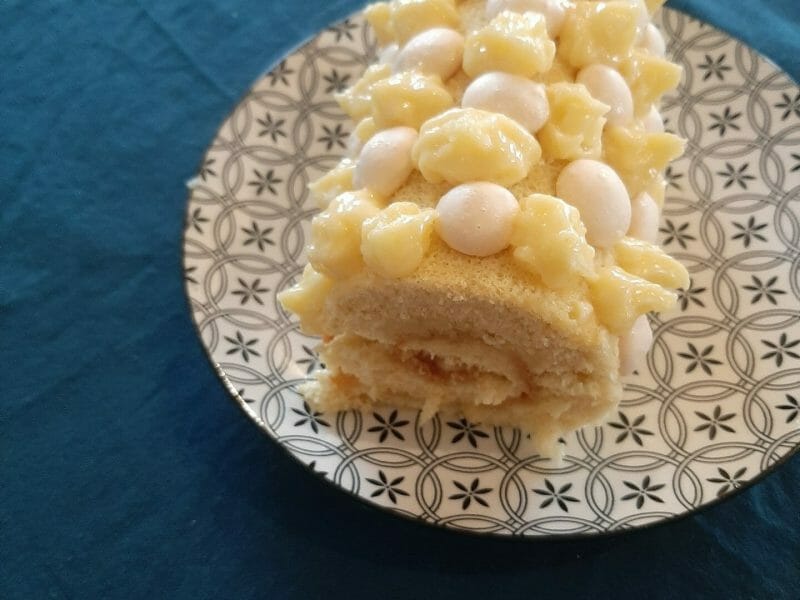 Cliquez pour zoomer ! Bûche au citron meringuée Thermomix par laura_596