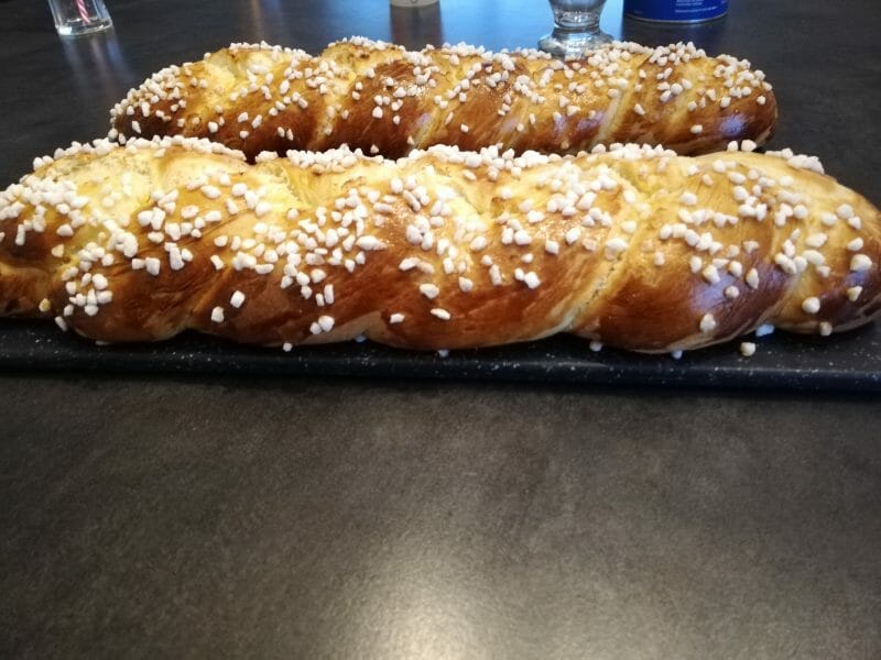 Cliquez pour zoomer ! Brioche tressée à la mie filante Thermomix par mariec07