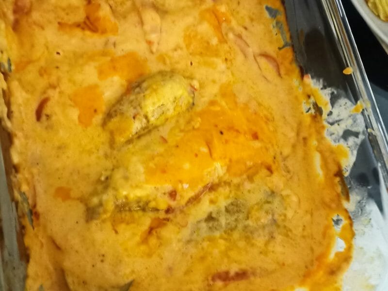 Cliquez pour zoomer ! Poulet à la crème de poivrons Thermomix par adelaide_20