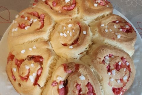Cliquez pour zoomer ! Brioche aux pralines roses Thermomix par roselynem