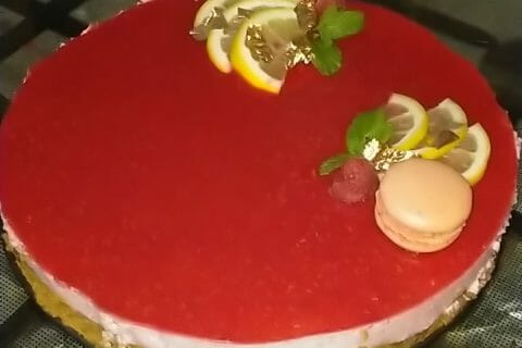 Cliquez pour zoomer ! Bavarois aux framboises Thermomix par angelique_313