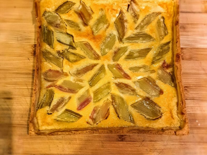 Cliquez pour zoomer ! Tarte à la rhubarbe Thermomix par Lacarlita