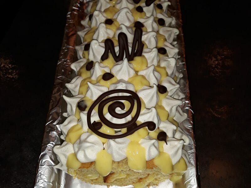 Cliquez pour zoomer ! Bûche au citron meringuée Thermomix par Claire B