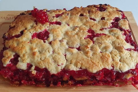 Cliquez pour zoomer ! Tarte aux groseilles façon crumble Thermomix par aline.w