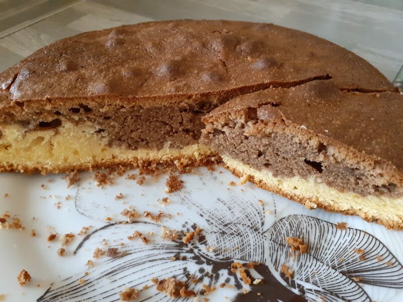 Cliquez pour zoomer ! Marbré au chocolat Thermomix par nath26800