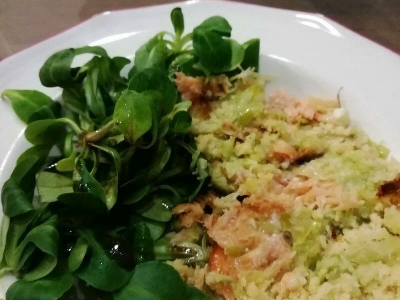 Cliquez pour zoomer ! Crumble de saumon et poireaux Thermomix par janelle2006