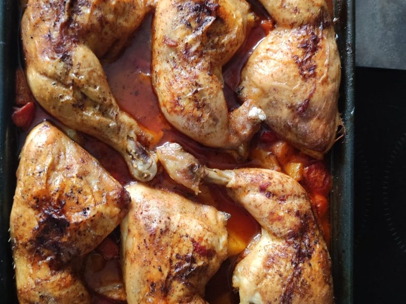 Cliquez pour zoomer ! Poulet aux pommes de terre, poivron et tomates Thermomix par christelle_350
