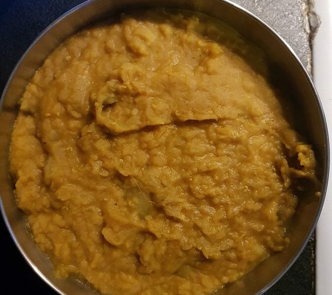 Cliquez pour zoomer ! Dhal d’aubergine et de lentilles corail Thermomix par Laya