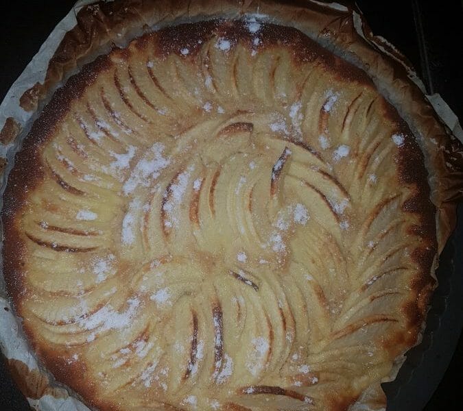 Cliquez pour zoomer ! Tarte normande aux pommes Thermomix par Laya