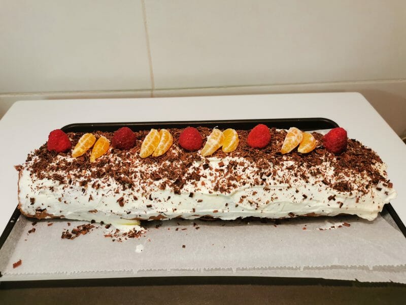Cliquez pour zoomer ! Bûche forêt noire Thermomix par marine_rmj