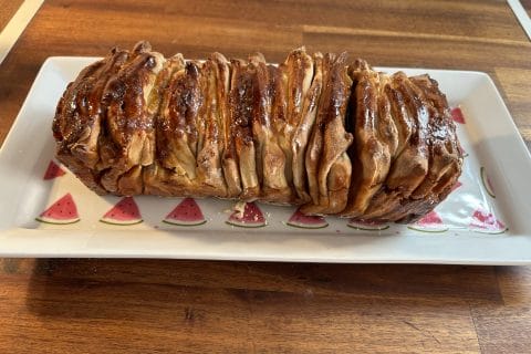 Cliquez pour zoomer ! Brioche à effeuiller à la cannelle Thermomix par moi134