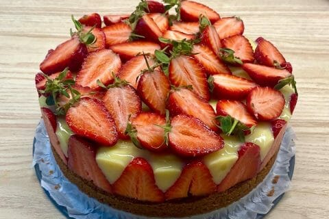 Cliquez pour zoomer ! Tarte aux fraises sans cuisson Thermomix par SarahSmct