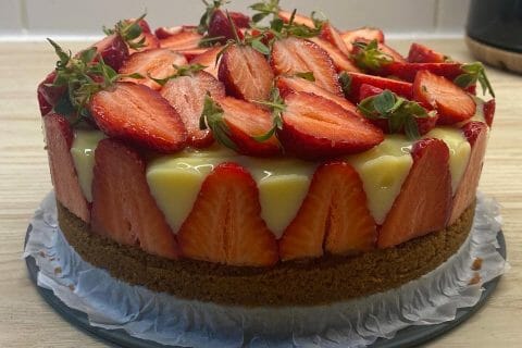 Cliquez pour zoomer ! Tarte aux fraises sans cuisson Thermomix par SarahSmct