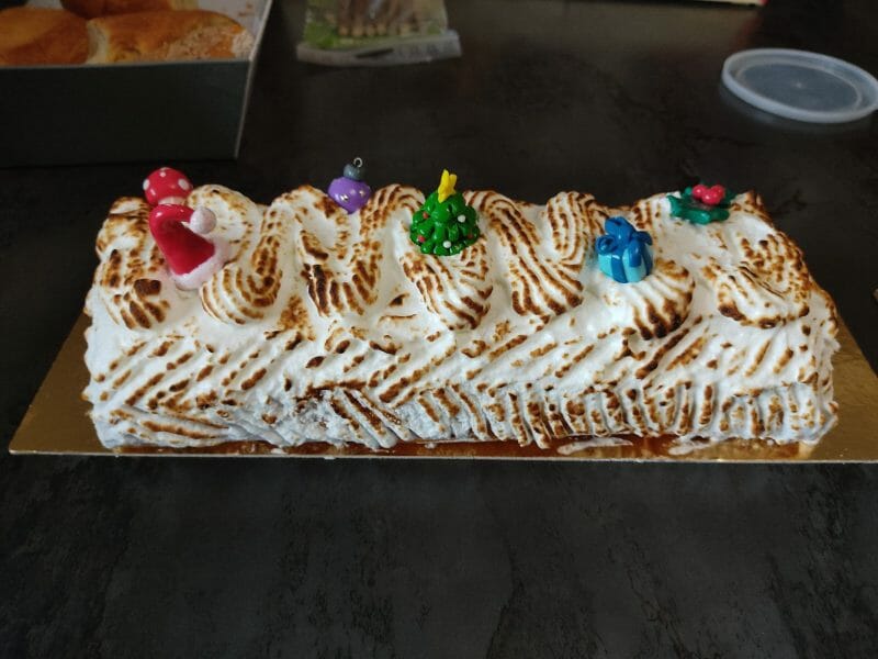 Cliquez pour zoomer ! Bûche au citron meringuée Thermomix par Yugumi