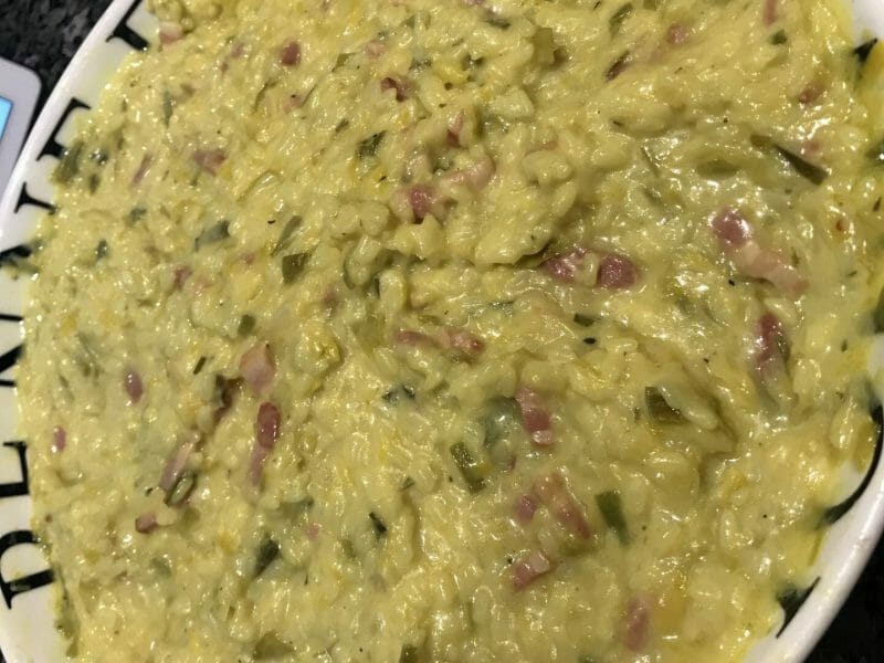Cliquez pour zoomer ! Risotto poireaux et lardons Thermomix par augusta58
