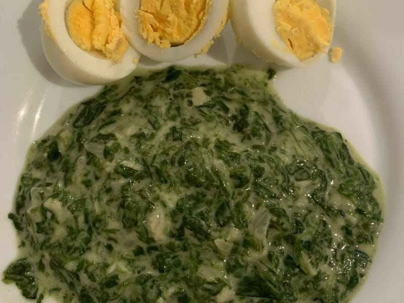 Cliquez pour zoomer ! Épinards frais à la crème Thermomix par marine_557