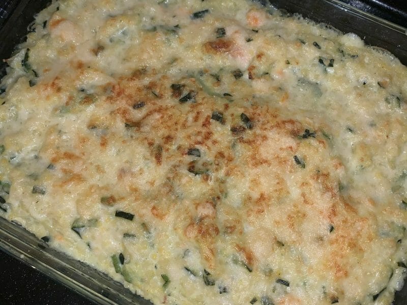 Cliquez pour zoomer ! Gratin de perles, saumon et courgettes Thermomix par marine_557