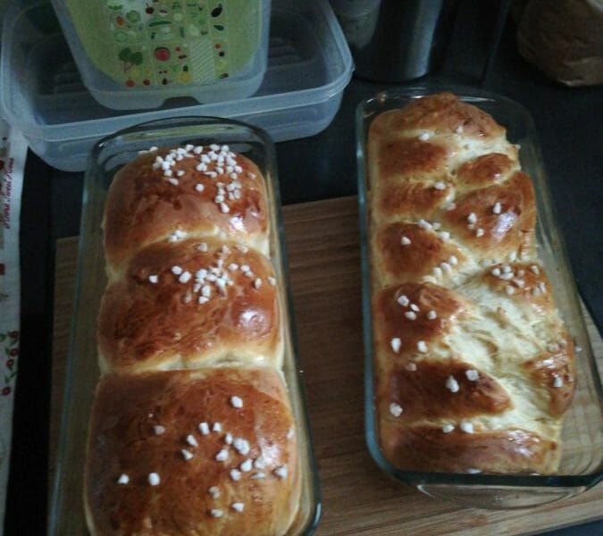 Cliquez pour zoomer ! Brioche tressée à la mie filante Thermomix par christine19