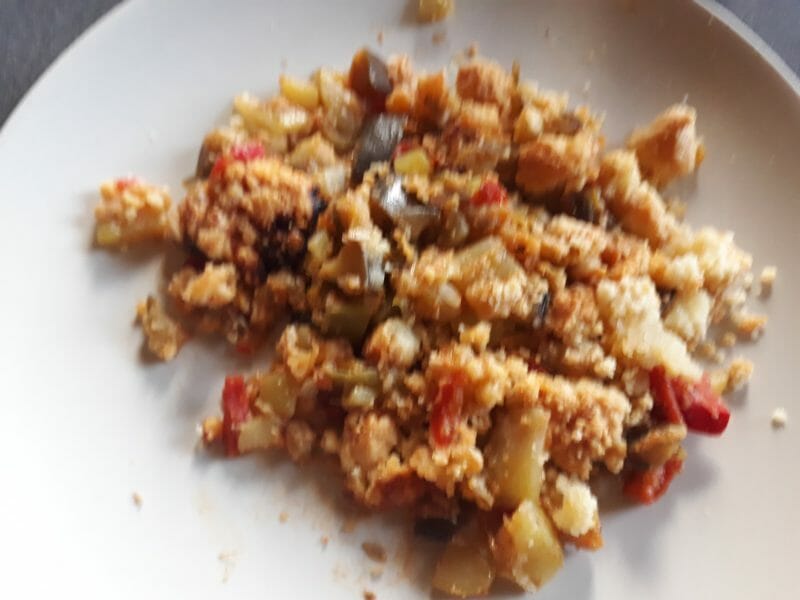 Cliquez pour zoomer ! Crumble aux légumes provençaux Thermomix par karinette48