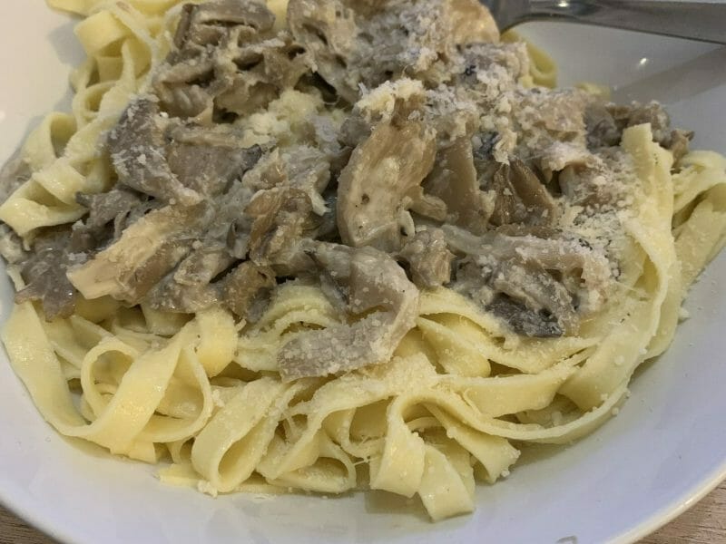 Cliquez pour zoomer ! Tagliatelle sauce crémeuse aux pleurotes Thermomix par lululag31