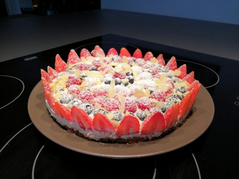 Cliquez pour zoomer ! Tarte aux fraises sans cuisson Thermomix par ViviMigMig