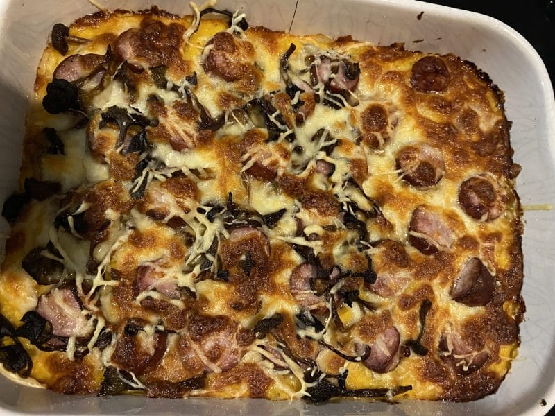 Cliquez pour zoomer ! Gratin de butternut à la saucisse de Montbéliard Thermomix par soso_35