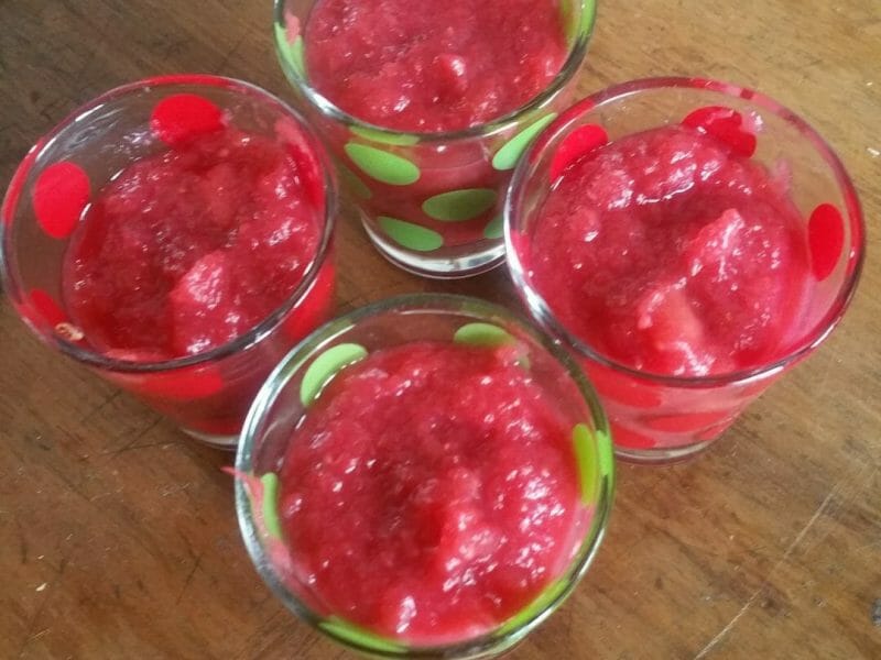 Cliquez pour zoomer ! Compote pomme framboise Thermomix par emmanuelle_142
