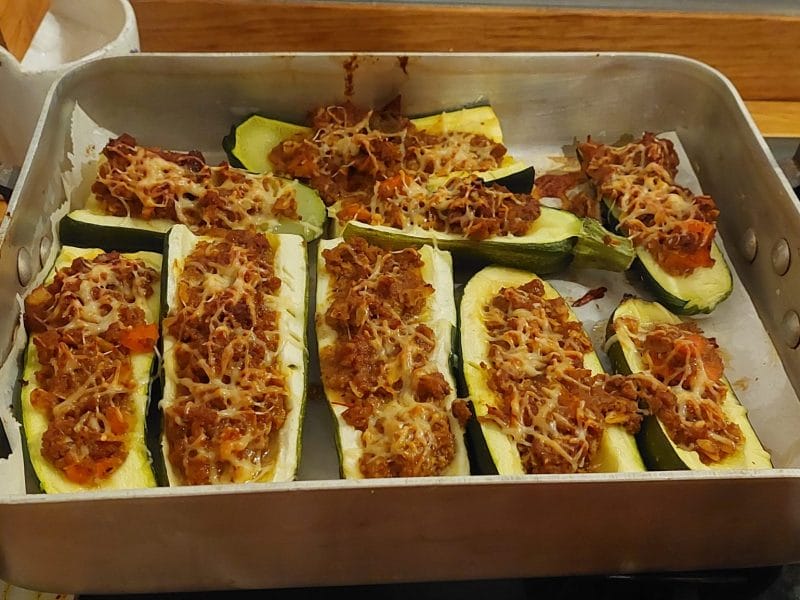 Cliquez pour zoomer ! Courgettes farcies à la viande hachée Thermomix par emmanuelle_142